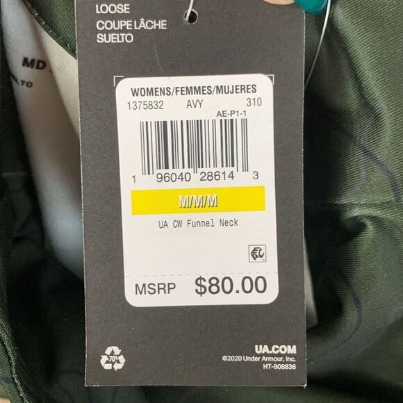 NWT Under Armour Women's UA Cold Weather Funnel Neck Long Sleeve Athletic Top M - Picture 7 of 9